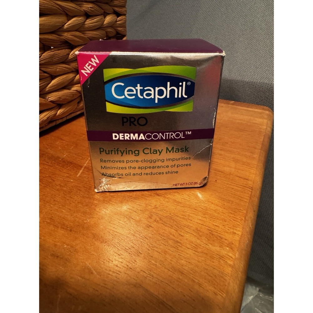Cetaphil Pro Derma Control Purifying Clay Mask Face 3oz Fragrance Free Open Box
